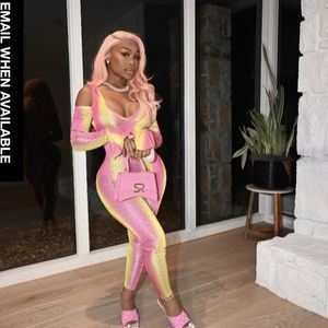 Pink and Yellow Jumpsuit (GSUWOO/SOREAL)